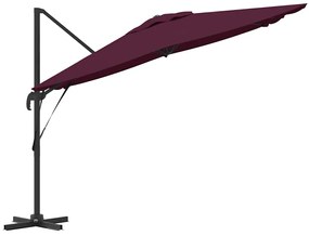 vidaXL Ρώμη Ομπρέλα Κόκκινο 286 x 285 x 265 εκ