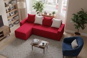 Γωνιακός καναπές Odette-Κόκκινο