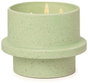 Κερί Σόγιας Αρωματικό Folia Bamboo And Green Tea 326gr Σε Κεραμικό Γλαστράκι 12x12x9,5 Sage Green Paddywax Soy Wax