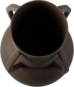 Βάζο ArteLibre Καφέ Μέταλλο 11x11x24cm