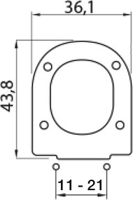 Elvit Queen Soft Close Duroplast 0198 - Κάλυμμα Λεκάνης