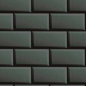 Ταπετσαρία Τοιχου Urban Tile Μαύρο 383571 0.53cm x 10.05m