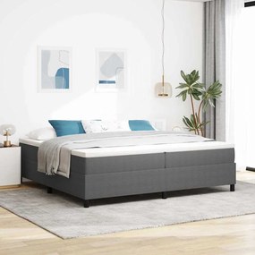 vidaXL Κρεβάτι Box Spring Ανοιχτό Γκρι 200x200 εκ Τσαντόν