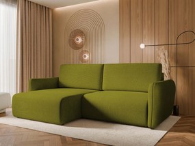 Γωνιακός καναπές Goya Slim-Prasino