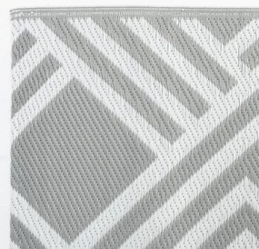 vidaXL Χαλί εξωτερικού χώρου ARAKIL γκρι 80x150 cm PP