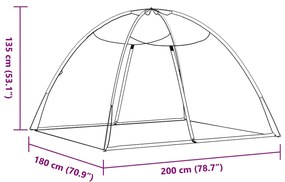 ΚΟΥΝΟΥΠΙΕΡΑ MONGOLIA ΜΕ ΠΟΡΤΕΣ 200 ΔΙΧΤΥ ΛΕΥΚΟ 200X180X135 ΕΚ. 4010048