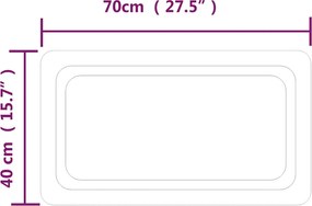 vidaXL Καθρέφτης Μπάνιου με LED 70x40 εκ.