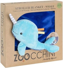Κουβέρτα Fleece Αγκαλιάς (68.5x100) Zoocchini Whale