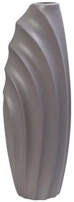 Βάζο Κεραμικό Ασύμμετρο MIG112 18,8x14,7x57cm Light Grey Espiel Ceramic