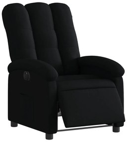 vidaXL Πολυθρόνα Ανακλινόμενη Ηλεκτρική Μαύρη Υφασμάτινη