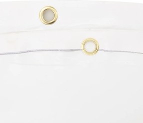 vidaXL Μουσαμάς Λευκός 5 x 6 μ. 650 γρ./μ²