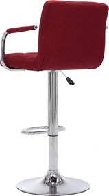 vidaXL Καρέκλες Μπαρ 2 τεμ. Μπορντό Υφασμάτινες