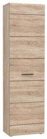 Ντουλάπα Μονόφυλλη Solo1D Sonoma με Wenge 45x58x197cm TO-SOLO1D