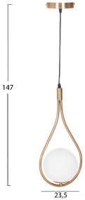 ΦΩΤΙΣΤΙΚΟ ΟΡΟΦΗΣ DROPLET HM7503.12 ΜΕΤΑΛΛΟ ΣΕ ΧΡΥΣΟ-ΛΕΥΚΟΣ ΓΛΟΜΠΟΣ 23,5x12x147Υεκ.