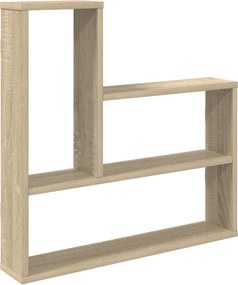 vidaXL Ράφι Τοίχου Sonoma Δρυς 60 x 11 x 60 εκ. Επεξεργασμένο Ξύλο