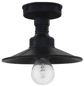 Φωτιστικό Οροφής Μονόφωτο Heronia Petra 11-0147 Black