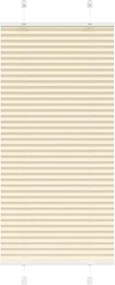vidaXL Πλισέ περσίδα Κρέμα 55x100 cm Πλάτος υφάσματος 54,4 cm