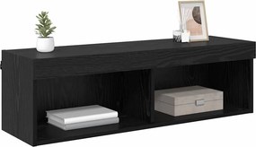 vidaXL Ντουλάπι Τηλεόρασης Τοίχου 100 x 30 x 30 cm Μαύρη Οξυά
