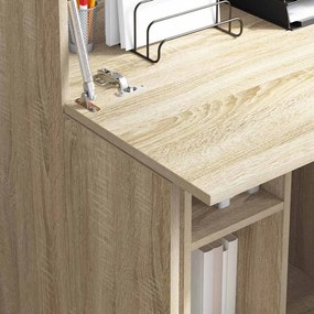 vidaXL Γραφείο Δρύς Sonoma 71.5 x 31.5 x 106.5 εκ Επεξεργασμένο Ξύλο