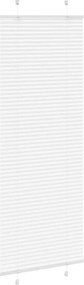 vidaXL Πλισέ περσίδα Λευκό 75x200 cm Πλάτος υφάσματος 74,4 cm