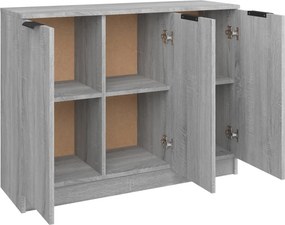 vidaXL Ντουλάπι Γκρι Sonoma 90,5 x 30 x 70 εκ. από Επεξεργασμένο Ξύλο