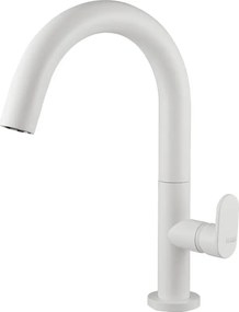 Armando Vicario Slim White Matt 500040 – Μπαταρία νιπτήρα ψηλή λευκή
