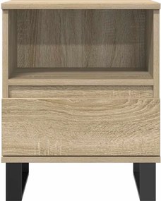 vidaXL Κομοδίνο Sonoma Δρυς 40 x 35 x 50 εκ. από Επεξεργ. Ξύλο