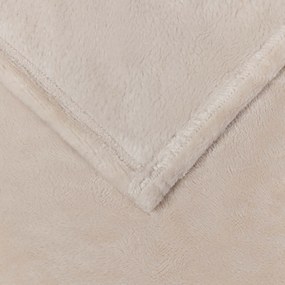 vidaXL Κουβέρτα Μπεζ 150 x 200 cm Μαλλί