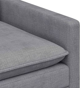 vidaXL Σετ Καναπέ 2 pcs Ανοιχτό γκρι Πολυεστέρας