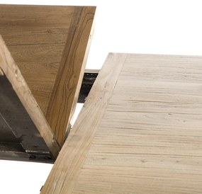 Artekko Τραπέζι τραπεζαρίας ανοιγόμενο από ξύλο μασίφ (200/280x100x78)cm