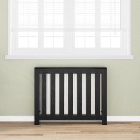 vidaXL Κάλυμμα Καλοριφέρ Μαύρη Δρυς 104x20x82 εκ. Κατασκευασμένου Ξύλου