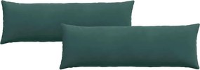 vidaXL Μαξιλάρι Καναπέ 2 pcs Σκούρο Πράσινο 120 x 40 cm