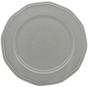 Πιάτο Ρηχό Premium Classic 8252-01 27cm Grey Ankor Πορσελάνη