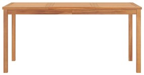 vidaXL Τραπεζαρία Κήπου 160 x 80 x 77 εκ. από Μασίφ Ξύλο Teak