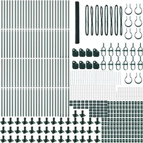 vidaXL Στύλος Περιφράξεων Πράσινο 100 x 1,4 μ (25 mm δίχτυ)