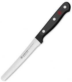 Μαχαίρι Γενικής Χρήσης Πριονωτό Gourmet 1035048012 12cm Black Wusthof Stainless Steel