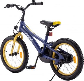 Flip 18 Inch 26.5 cm Boys Coaster Brake Dark Blue/Yellow