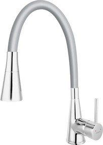 Ferro Zumba II Silver BZA42S - Μπαταρία Κουζίνας με Εύκαμπτο Στόμιο