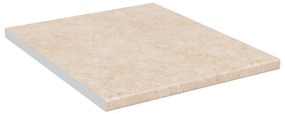 vidaXL Πάγκος Κουζίνας Μπεζ με Υφή Μαρμάρου 50x60x2,8 εκ Μοριοσανίδα