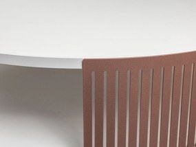 Τραπεζάκι σαλονιού Fikoli Ember-Leuko Marmaro