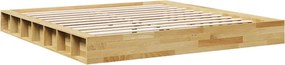 vidaXL Πλαίσιο κρεβατιού χωρίς στρώμα 180x200 cm μασίφ ξύλο δρυς