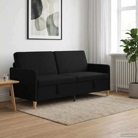 vidaXL Καναπές με Αποθήκευση Μαύρο 192 x 78 x 87 εκ. Πολυεστέρας