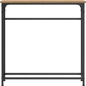 vidaXL Τραπέζι κονσόλας με ράφι Artisan Oak 75 x 19,5 x 75 εκ.