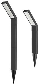 Επιδαπέδιο Καρφωτό Φωτιστικό LED 3W IP65 3CCT Μαύρο 6812 Spotlight-6812-Μαύρο 6812