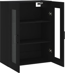 vidaXL Ντουλάπι Τοίχου Μαύρο 69,5 x 34 x 90 εκ.