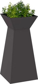 vidaXL Γλάστρα Πυλώνας Μαύρο 35 x 35 x 73 εκ.