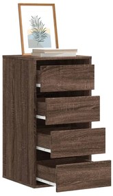 vidaXL Συρταριέρα Καφέ Δρυς 40x41x76 εκ. από Επεξεργ. Ξύλο