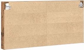 vidaXL Βιτρίνα Επιτοίχιο Παλιό ξύλο 100 x 8,5 x 50 cm