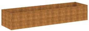vidaXL Ζαρντινιέρα 386 x 100 x 69 εκ. από Ατσάλι Σκληρυθέν στον Αέρα