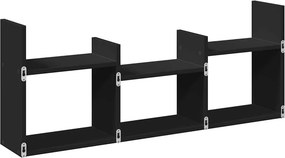 vidaXL Ντουλάπι Τοίχου Μαύρο 100x18x40 εκ. από Επεξεργασμένο Ξύλο